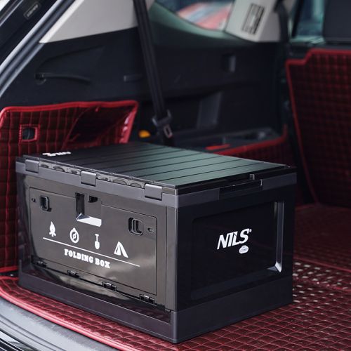 Skrzynia kempingowa składana z funkcją stołu 2w1 Nils Camp NCB4006 50 l - czarna