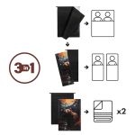 Śpiwór dwuosobowy 3w1 Nils Camp NC3601 - bear