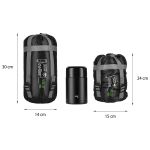 Śpiwór ultra lekki Nils Camp NC1705 - czarno-zielony