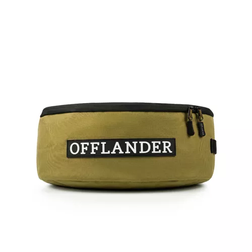 Torba okrągła zamykana z przezroczystą górą Offlander PVC 24 l - khaki