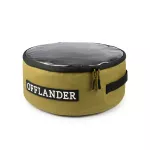 Torba okrągła zamykana z przezroczystą górą Offlander PVC 24 l - khaki
