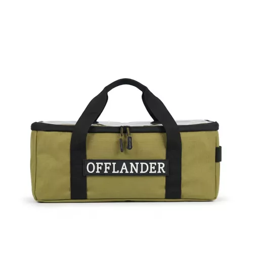 Torba zamykana z przezroczystą górą Offlander PVC 14 l - khaki