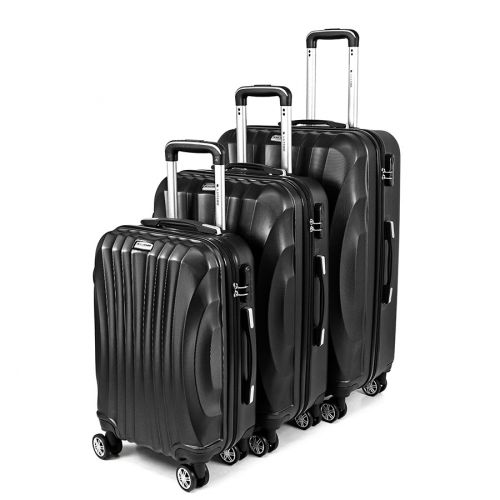 Zestaw walizek podróżnych 3w1 Sapphire ST-100 - czarne