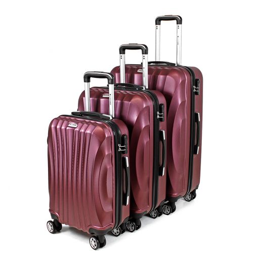 Zestaw walizek podróżnych 3w1 Sapphire ST-100 - fioletowe