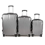 Zestaw walizek podróżnych 3w1 Sapphire ST-100 - srebrne