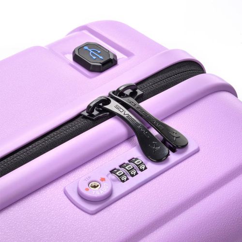 Walizka na kółkach SwissBags Tourist fioletowa - średnia 74-90 l  Walizka na kółkach SwissBags Tourist fioletowa - średnia 74-90 l