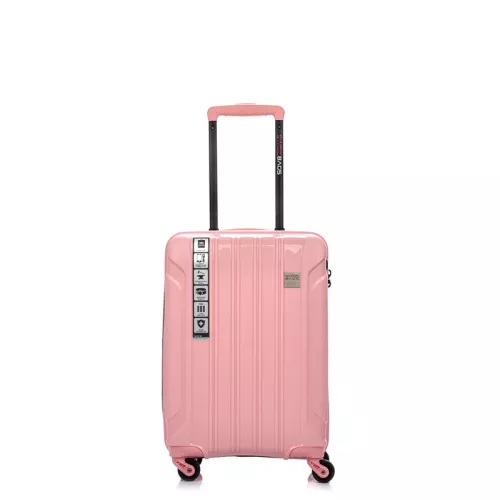 Walizka na kółkach SwissBags Tourist różowa - średnia 74-90 l