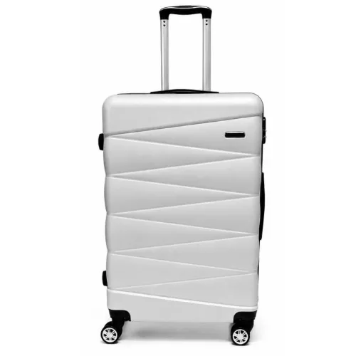 Walizka na kółkach Sapphire ST-2240 srebrna - duża L DUO