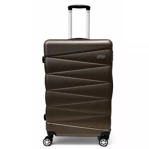 Walizka na kółkach Sapphire ST-2240 brązowa - duża L DUO
