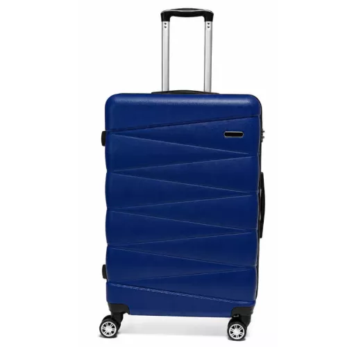Walizka na kółkach Sapphire ST-2240 granatowa - duża L DUO
