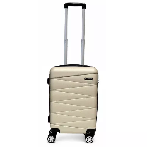 Walizka na kółkach Sapphire ST-2240 złota - mała S DUO