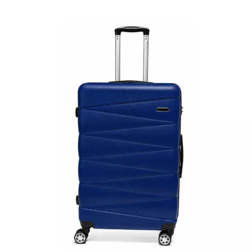 Walizka na kółkach Sapphire ST-2240 granatowa - średnia M DUO