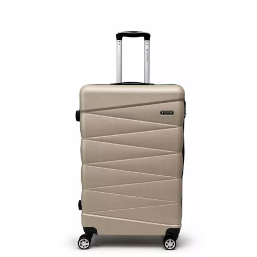 Walizka na kółkach Sapphire ST-2240 złota - średnia M DUO