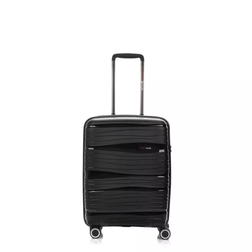 Walizka kabinowa SwissBags Wave czarna - 39 l