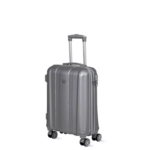 Walizka na kółkach David Jones srebrna - mała 40l Walizka na kółkach David Jones srebrna - mała 40l