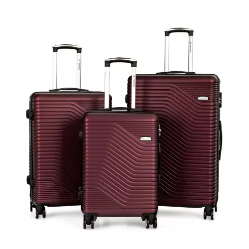 Zestaw walizek podróżnych 3w1 Sapphire ST-140 - czerwone DUO
