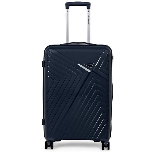 Walizka na kółkach twarda Sapphire ST-3030P granatowa - duża L