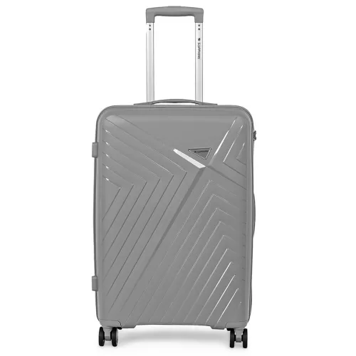 Walizka na kółkach twarda Sapphire ST-3030P szara - duża L