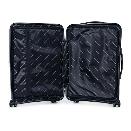 Walizka na kółkach twarda Sapphire ST-3030P granatowa - mała S