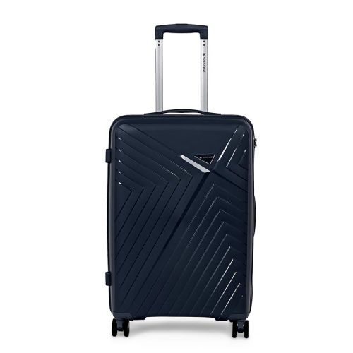 Walizka na kółkach twarda Sapphire ST-3030P granatowa - średnia M