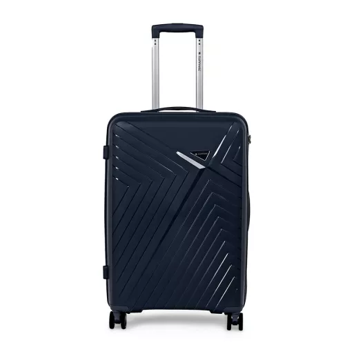 Walizka na kółkach twarda Sapphire ST-3030P granatowa - średnia M
