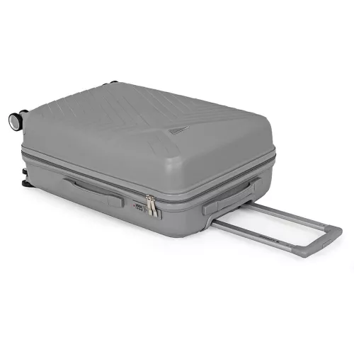 Walizka na kółkach twarda Sapphire ST-3030P szara - mała S