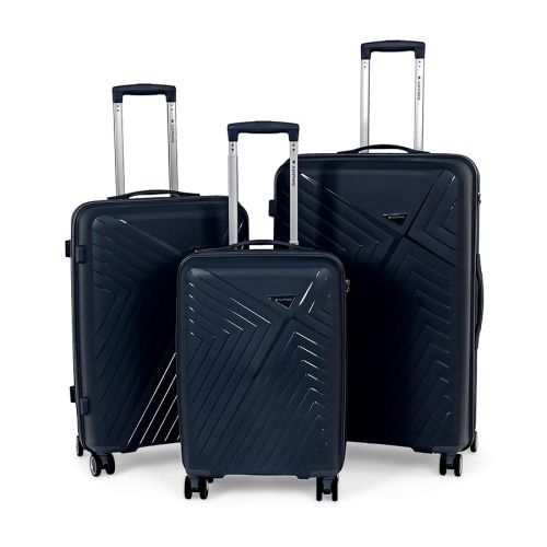 Zestaw walizek podróżnych twardych 3w1 Sapphire ST-3030P - granatowe