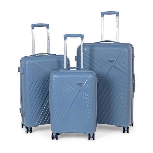 Zestaw walizek podróżnych twardych 3w1 Sapphire ST-3030P - niebieskie
