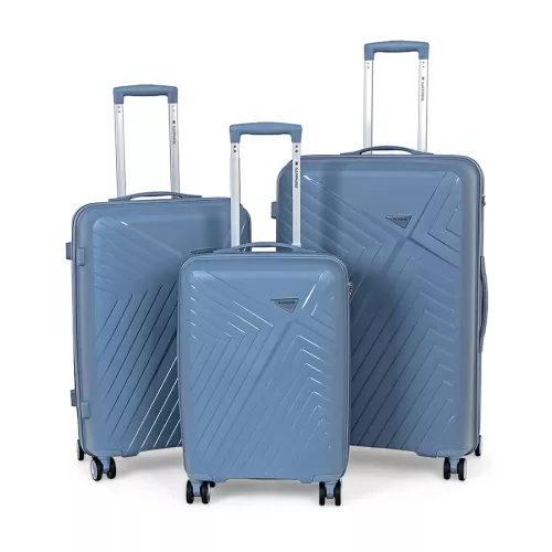 Zestaw walizek podróżnych twardych 3w1 Sapphire ST-3030P - niebieskie