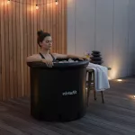 Wanna lodowa XXL Virtufit 375 l z akcesoriami - antracyt