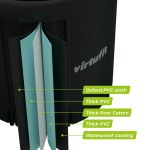 Wanna lodowa XXL Virtufit 375 l z akcesoriami - antracyt Wanna lodowa XXL Virtufit 375 l z akcesoriami - antracyt