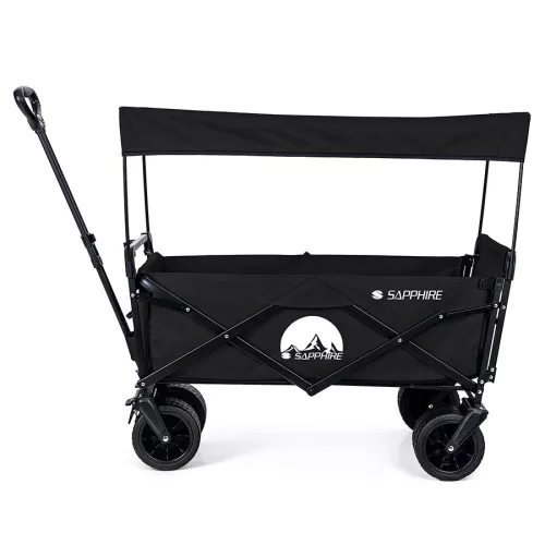 Wózek turystyczny z daszkiem Sapphire ST-160 - czarny