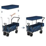 Wózek turystyczny z daszkiem Nils Camp NC2605 - niebieski