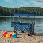 Wózek turystyczny z daszkiem Nils Camp NC2605 - niebieski