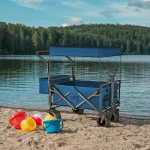 Wózek turystyczny z daszkiem Nils Camp NC2605 - niebieski