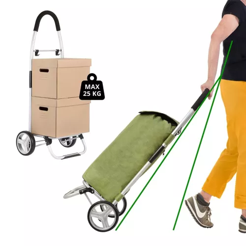 Wózek zakupowy Cruiser Classic Premium 650068 - zielony