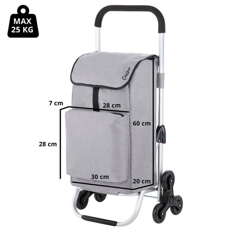 Wózek zakupowy Cruiser Expert Premium 604361 - szary - Sklep