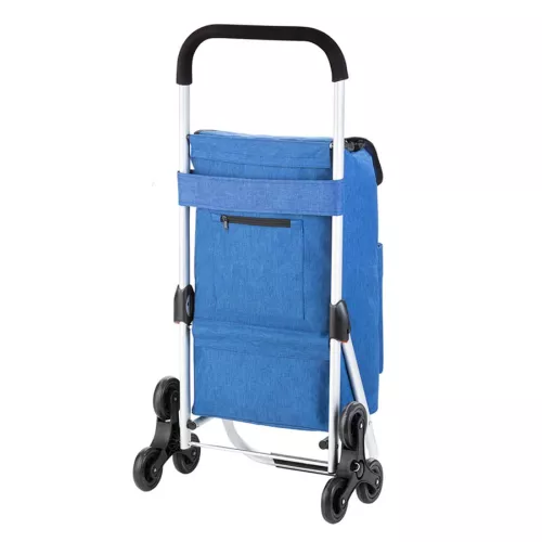 Wózek zakupowy do pokonywania schodów expert premium 650063 - niebieski