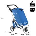 Wózek zakupowy trójkołowy Cruiser 650062 niebieski Wózek zakupowy trójkołowy Cruiser 650062 niebieski
