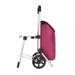 Wózek zakupowy z siedziskiem Cruiser Relax Premium 604351 - fuksja Wózek zakupowy z siedziskiem Cruiser Relax Premium 604351 - fuksja