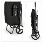 Wózek zakupowy z siedziskiem Nils Camp NC4303 40 l - czarny