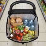 Wózek zakupowy z siedziskiem Nils Camp NC4303 40 l - czarny