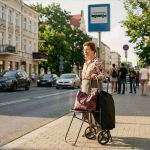 Wózek zakupowy z siedziskiem Nils Camp NC4303 40 l - czarny