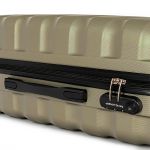Zestaw walizek podróżnych David Jones 3w1 - BA-1030-3D - złote