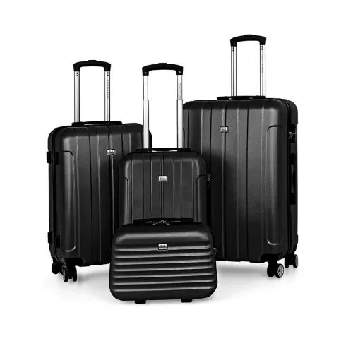Zestaw walizek podróżnych David Jones 4w1 - BA-1050-4N - czarne Zestaw walizek podróżnych David Jones 4w1 - BA-1050-4N - czarne