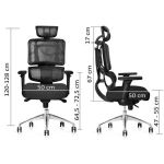 Fotel ergonomiczny Angel biurowy obrotowy dakOta - czarny 
