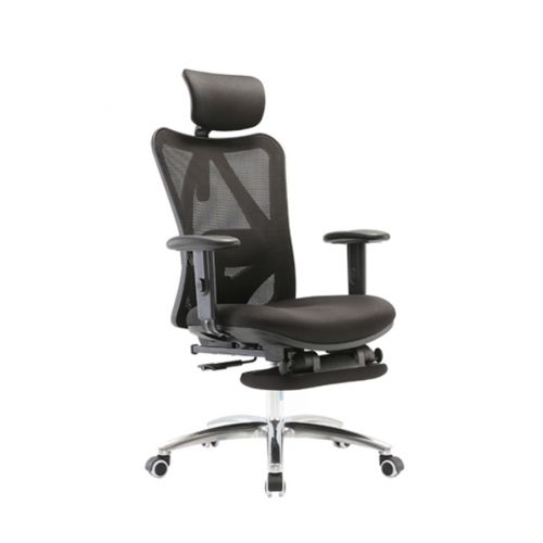 Fotel ergonomiczny Angel biurowy obrotowy eurOpa Plus z podnóżkiem