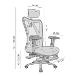 Fotel ergonomiczny Angel biurowy obrotowy eurOpa Plus z podnóżkiem Fotel ergonomiczny Angel biurowy obrotowy eurOpa Plus z podnóżkiem