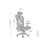 Fotel ergonomiczny Angel biurowy obrotowy kalistO - czarny Fotel ergonomiczny Angel biurowy obrotowy kalistO - czarny