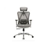 Fotel ergonomiczny Angel biurowy obrotowy kalistO - szary